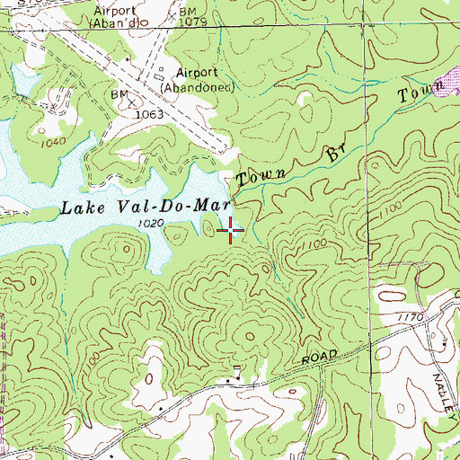 Topographic Map of Lake Val-Do-Mar Dam Number Two, GA