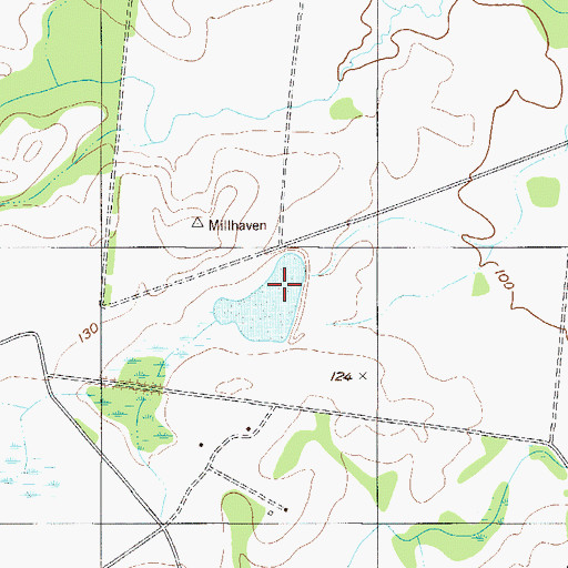 Topographic Map of Wade Lake Number Two Dam, GA