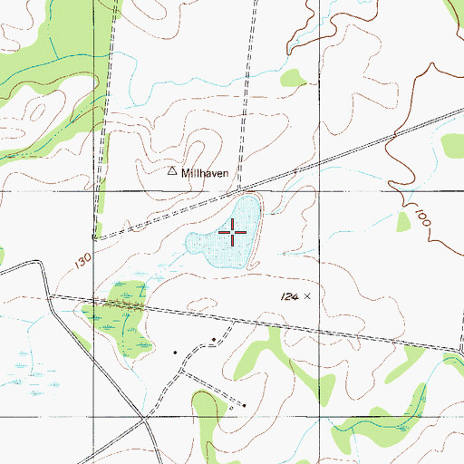 Topographic Map of Wade Lake Number Two, GA