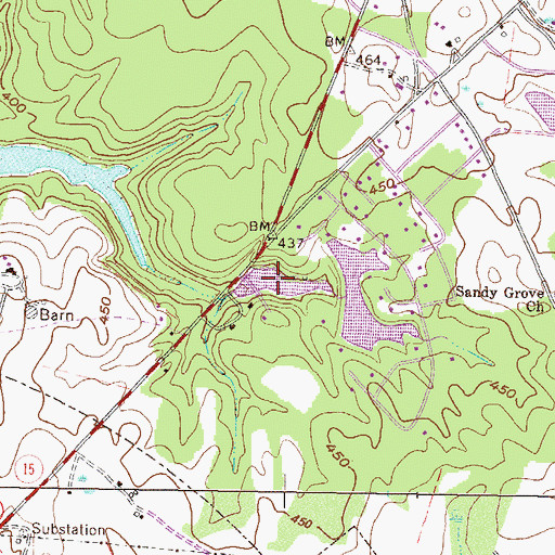 Topographic Map of Gilmore Lake Number Three, GA