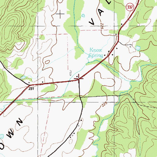 Topographic Map of Broomtown (historical), GA