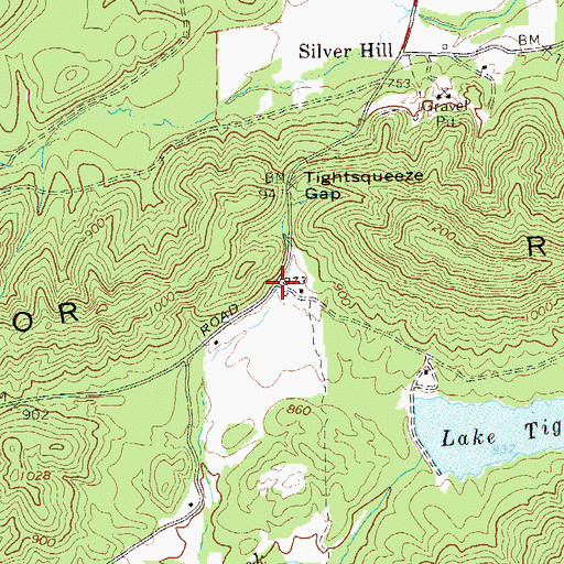 Topographic Map of Cheney (historical), GA