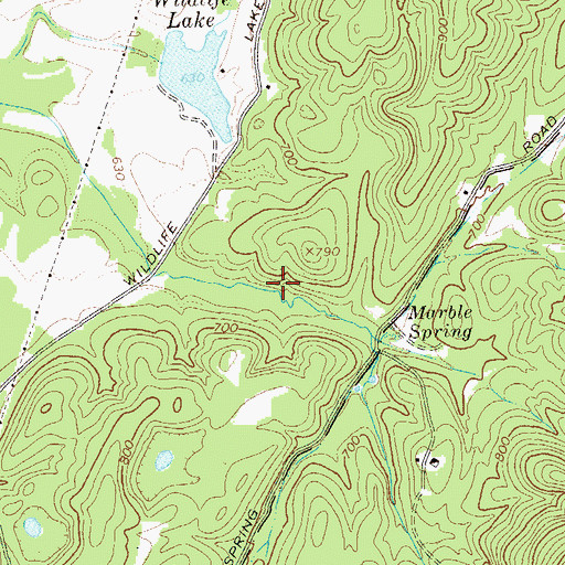 Topographic Map of James H 'Sloppy' Floyd State Park, GA
