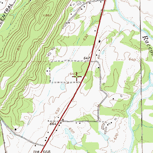 Topographic Map of Jones Chapel, GA