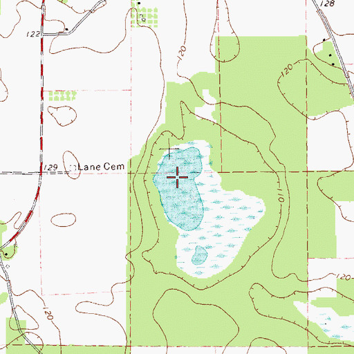 Topographic Map of Durham Park, GA
