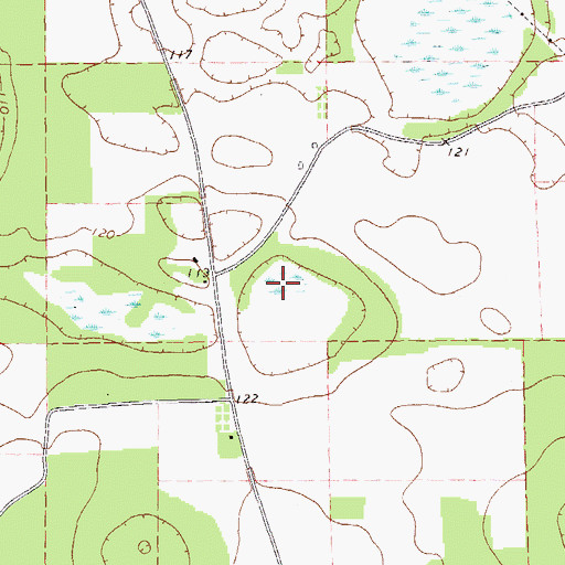 Topographic Map of Holder Pond, GA