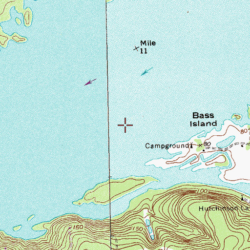 Topographic Map of Muddy Springs, GA