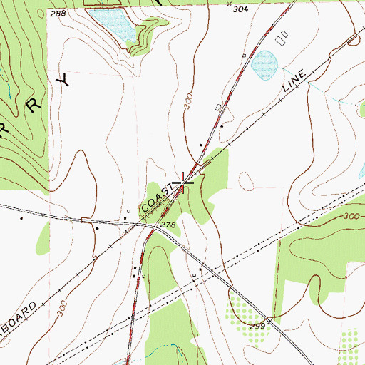 Topographic Map of Otisco, GA