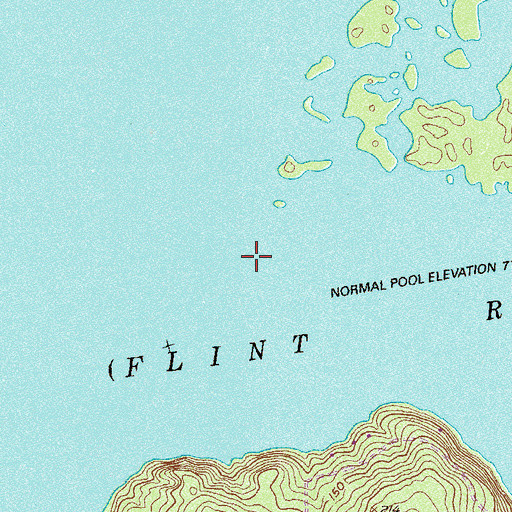 Topographic Map of Wyley Landing (historical), GA