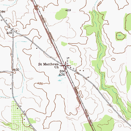 Topographic Map of Belmont (historical), GA