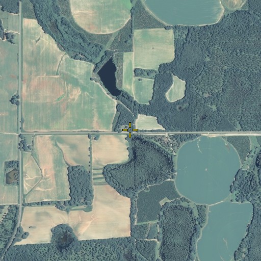 Aerial/Satellite Image of Cherry Hill School, GA
