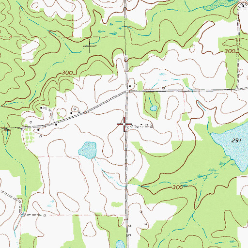 Topographic Map of Holly Mott School (historical), GA