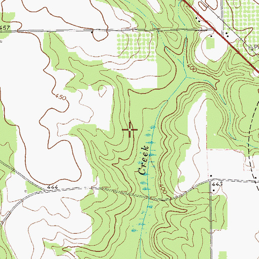 Topographic Map of Parrott Baptist Church, GA