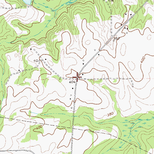Topographic Map of Worner (historical), GA