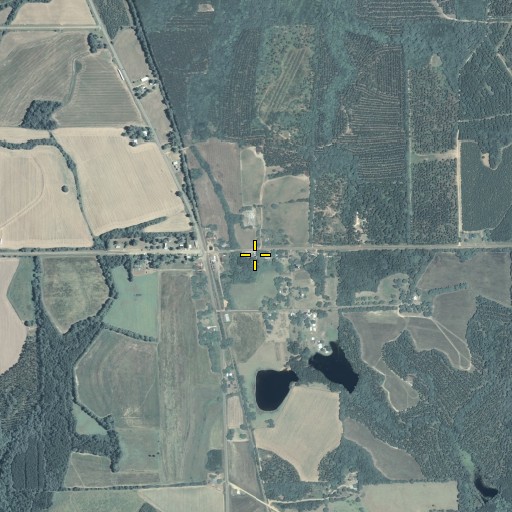 Aerial/Satellite Image of Carnegie Baptist Church, GA