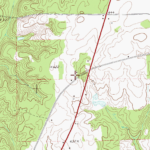 Topographic Map of Mobley School (historical), GA