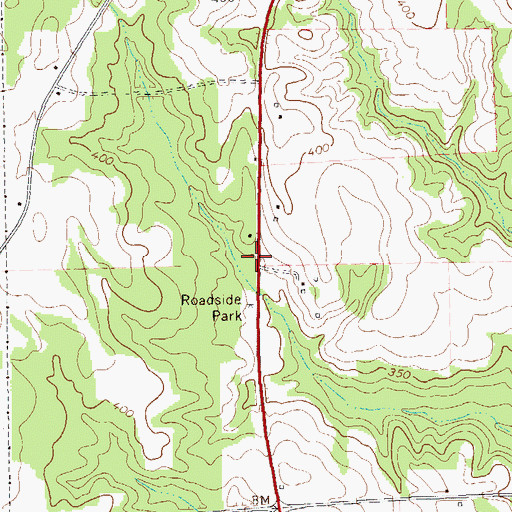 Topographic Map of Saint Marys Church (historical), GA