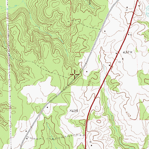 Topographic Map of Tigner School (historical), GA