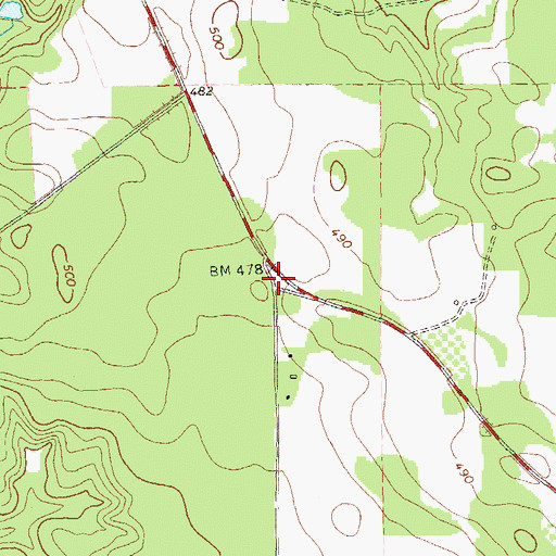 Topographic Map of Water Pipe, GA