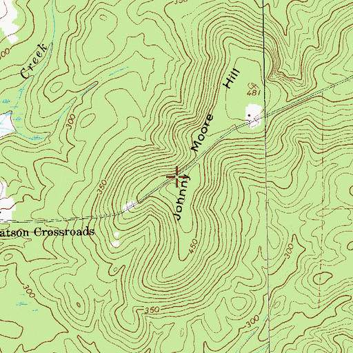 Topographic Map of Fairview School (historical), GA