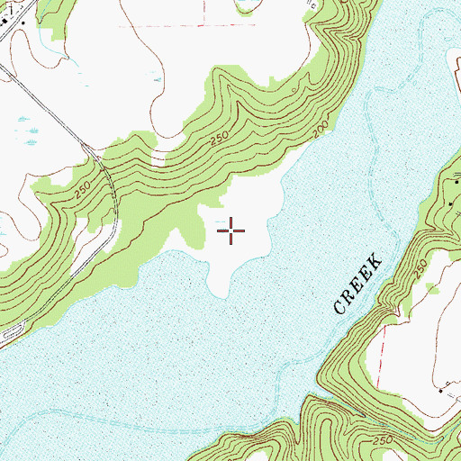 Topographic Map of George T Bagby State Park, GA