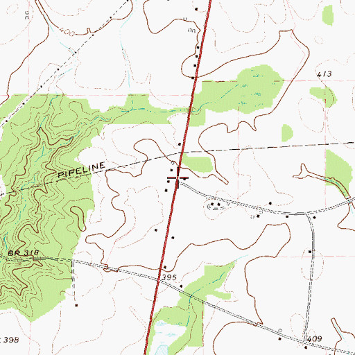 Topographic Map of Oakland, GA