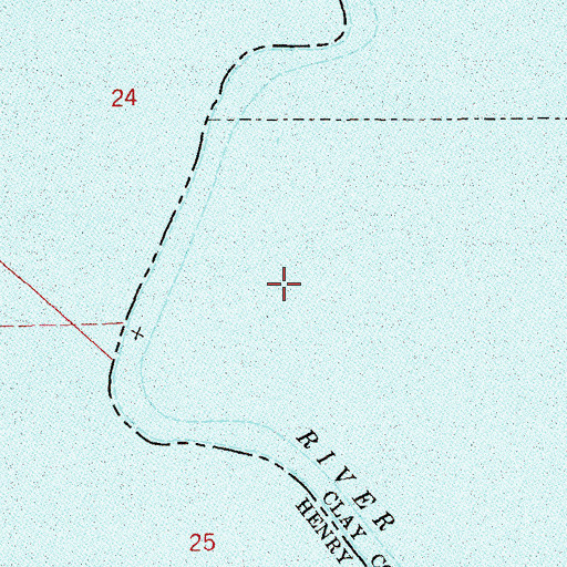 Topographic Map of Oketeyeconne (historical), GA
