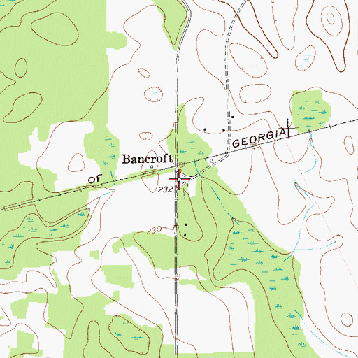 Topographic Map of Arms of Faith Missionary Baptist Church, GA