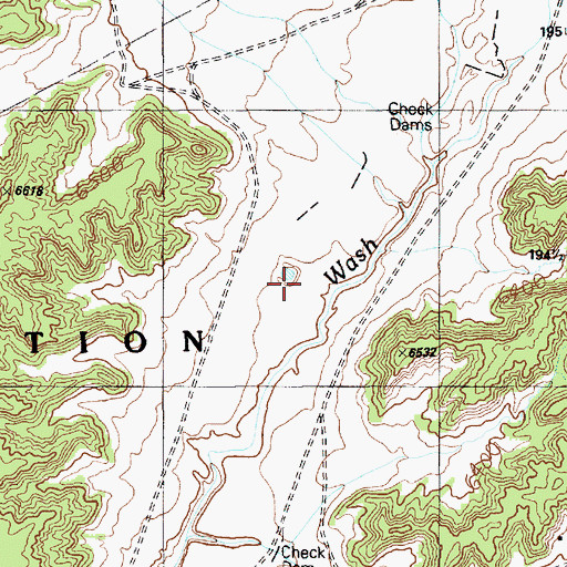Topographic Map of Cow Spring (historical), AZ