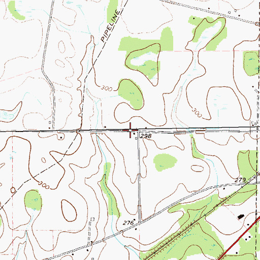 Topographic Map of Langston Chapel (historical), GA