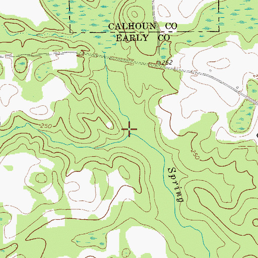 Topographic Map of Lee Branch, GA