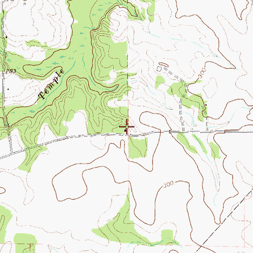 Topographic Map of Macedonia Church, GA