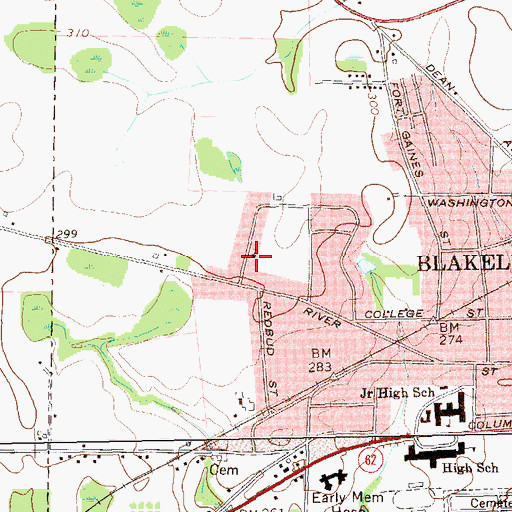 Topographic Map of Westview United Methodist Church, GA