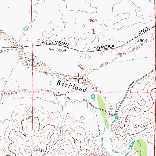 Topographic Map of Skull Valley Wash, AZ