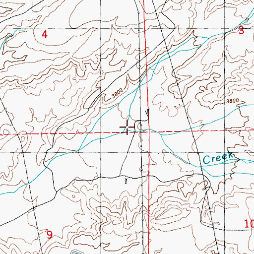 Topographic Map of Skully Creek, AZ