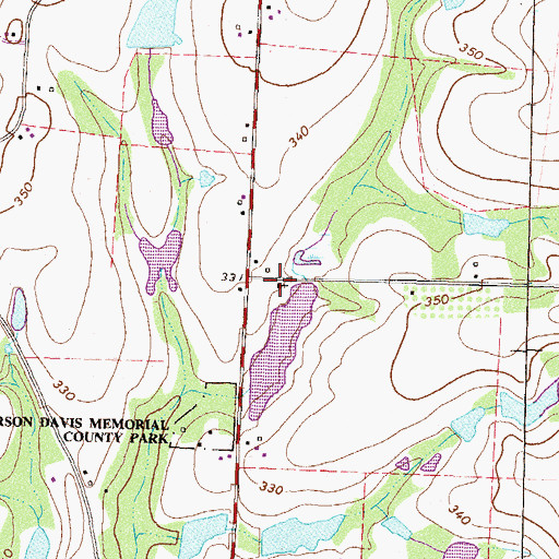 Topographic Map of United Pentecostal Church, GA