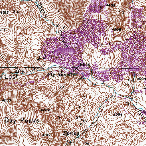 Topographic Map of Skunk Canyon, AZ