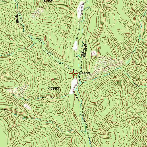 Topographic Map of Skunk Canyon, AZ