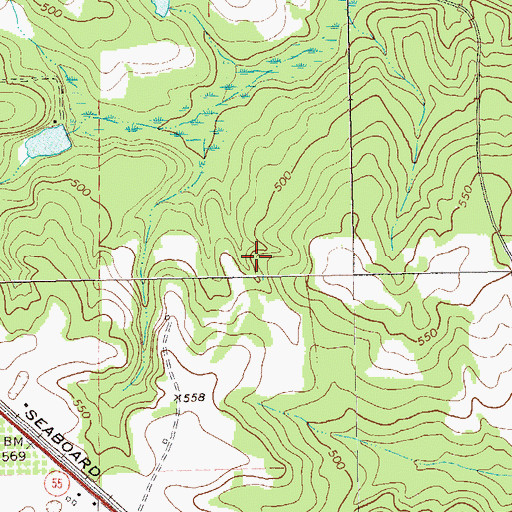 Topographic Map of Mount Zion Church, GA