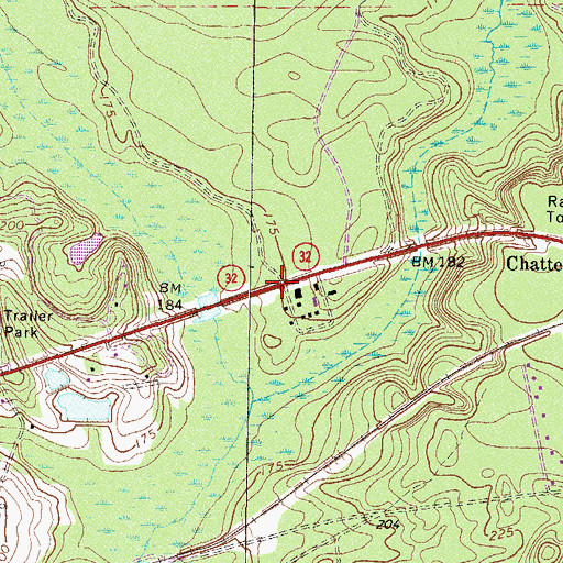 Topographic Map of Holiness Church, GA