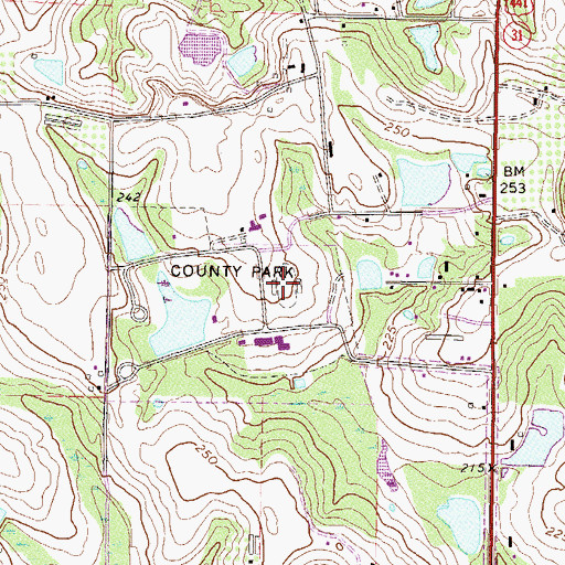 Topographic Map of Jardine Stadium, GA