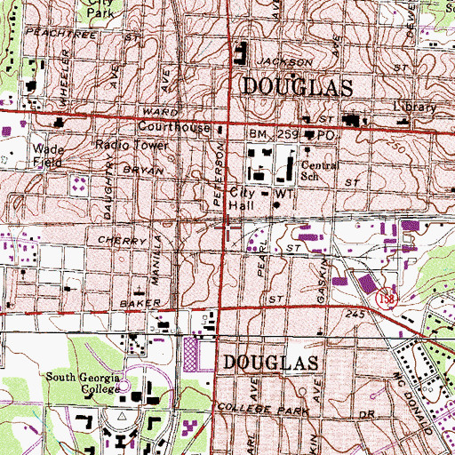 Topographic Map of Last Days True Holiness Mission, GA