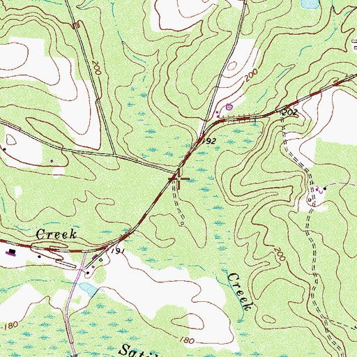 Topographic Map of New Zion Church, GA