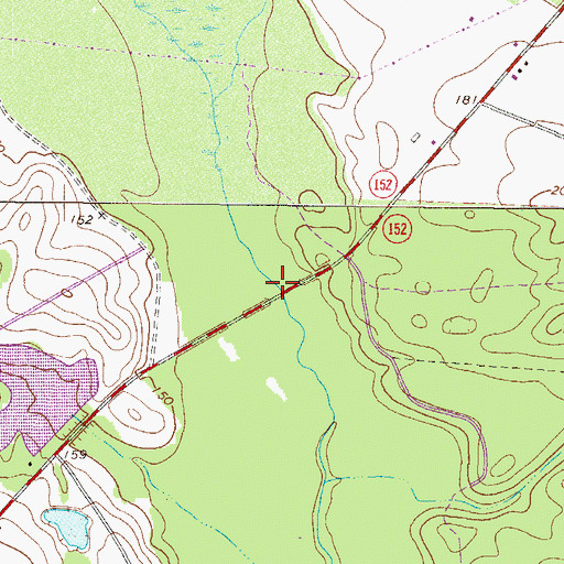 Topographic Map of Citizen Bridge, GA