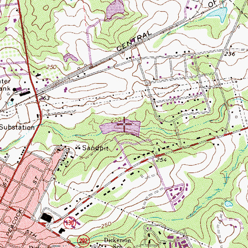 Topographic Map of McGowan Pond, GA