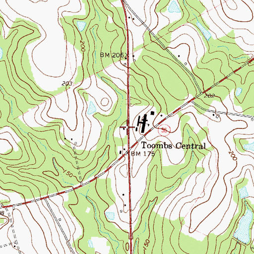 Topographic Map of Parker School (historical), GA