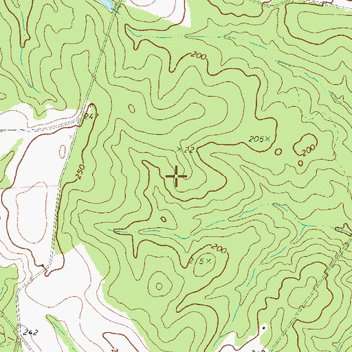 Topographic Map of Rock Springs Church, GA