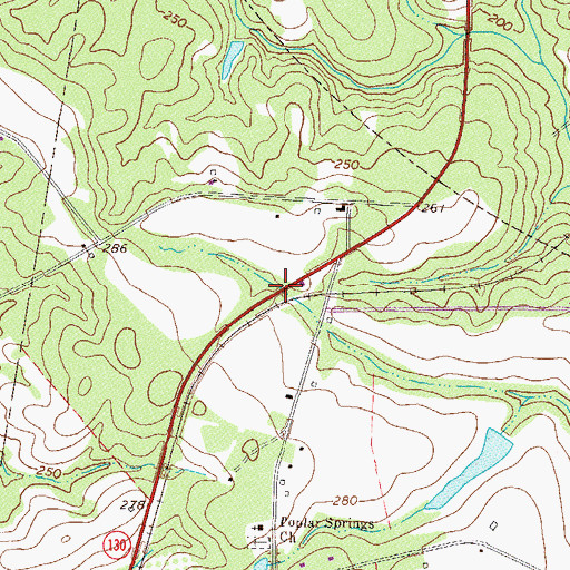 Topographic Map of Sharp Bridge, GA