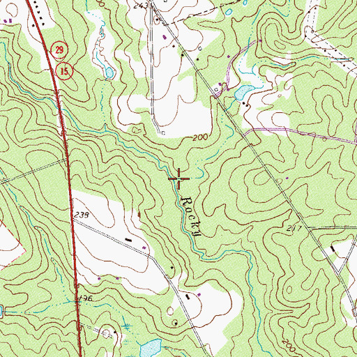 Topographic Map of Virgle Branch, GA