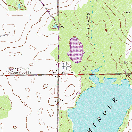 Topographic Map of F D R School (historical), GA